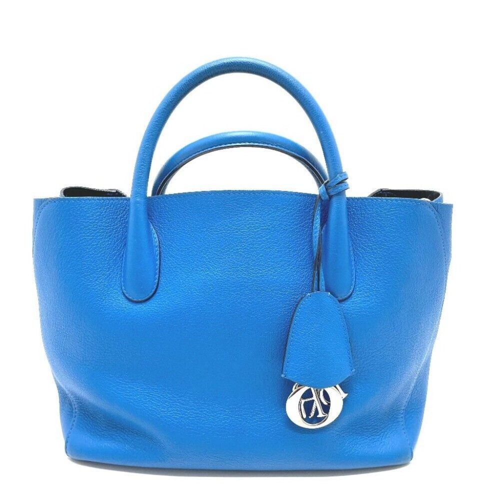 AUTHENTIC DIOR Handbag/Crossbody Open bar 2WAY Shoulder Bag Tote Bag